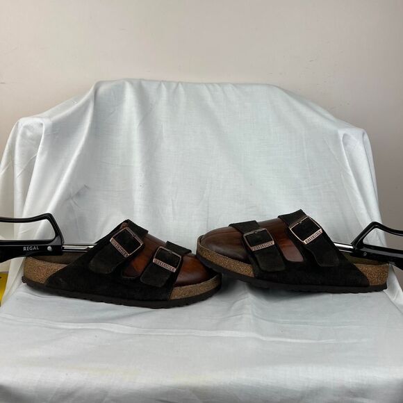 Birkenstock Arizona Soft Footbed Slide Sandals Women's Sz 10 Men's 8 EU41 - Picture 1 of 8